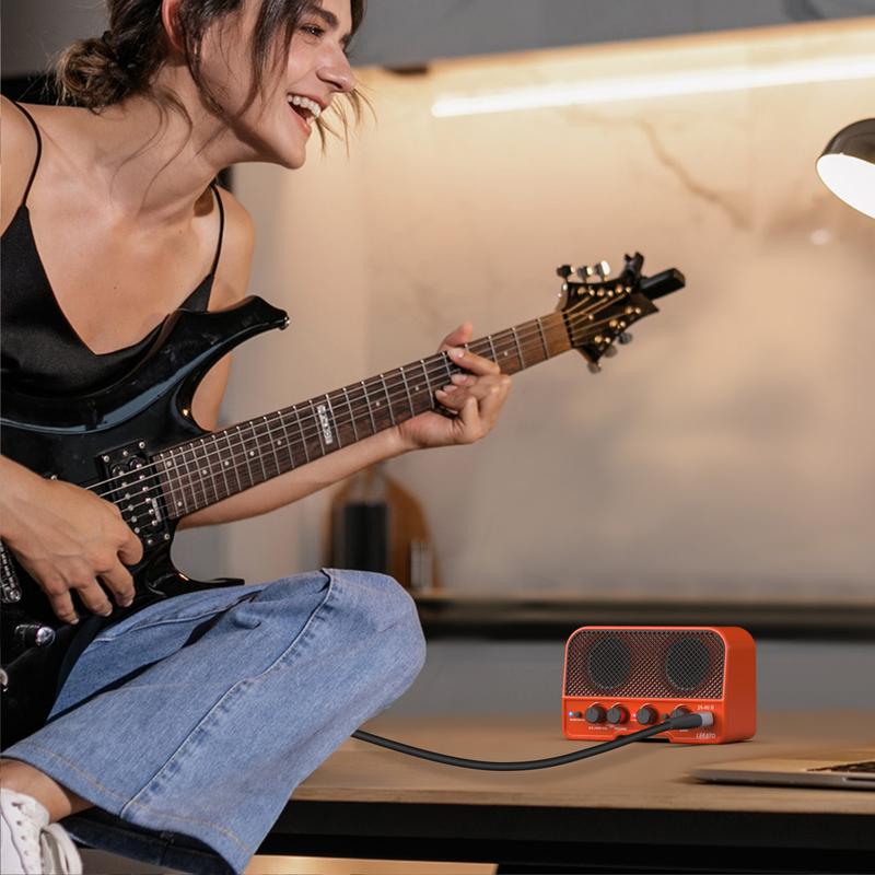 LEKATO Guitar Amplifier 5W Mini Bluetooth JA02-II Portable Rechargeable Electric Bass Amp Home Boy Girl Mother Father Gift