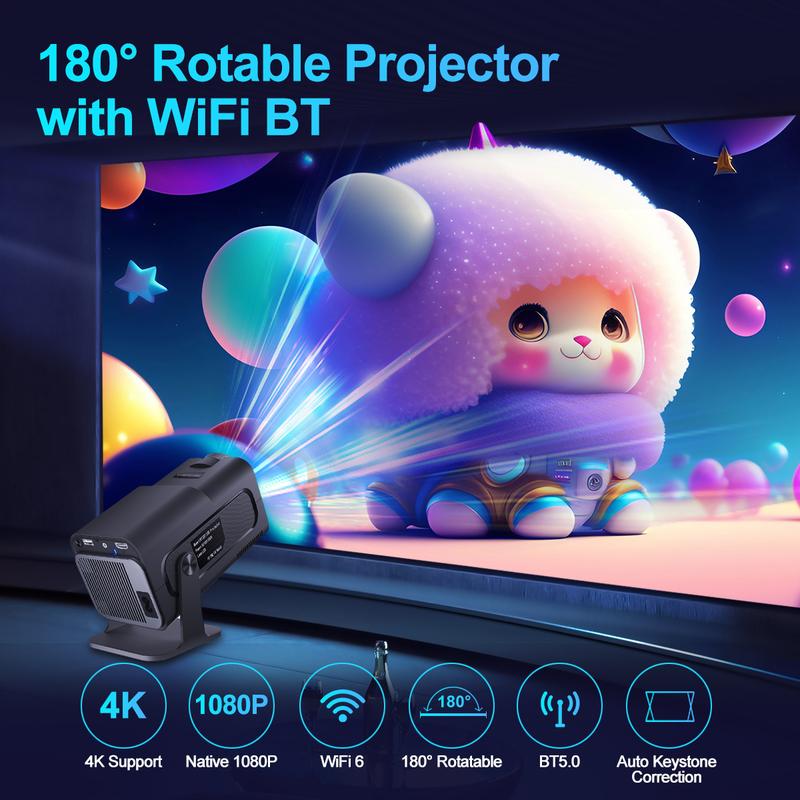 Magcubic HY320 Projector 4K Android 11 Native 1080P 390ANSI Wifi6 BT5.0 Cinema portable Allwinner H713 Projetor Upgrated