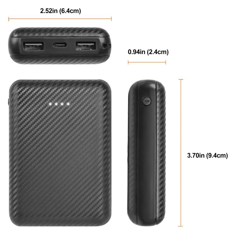 12000mah Battery Pack for Heating Vest-5V 2A Power Bank for Heating Jacket and Heating Hoodie, USB C Portable Battery Charger, Power Bank Compatible with iPhone,iPad, Samsung Tablet, Etc