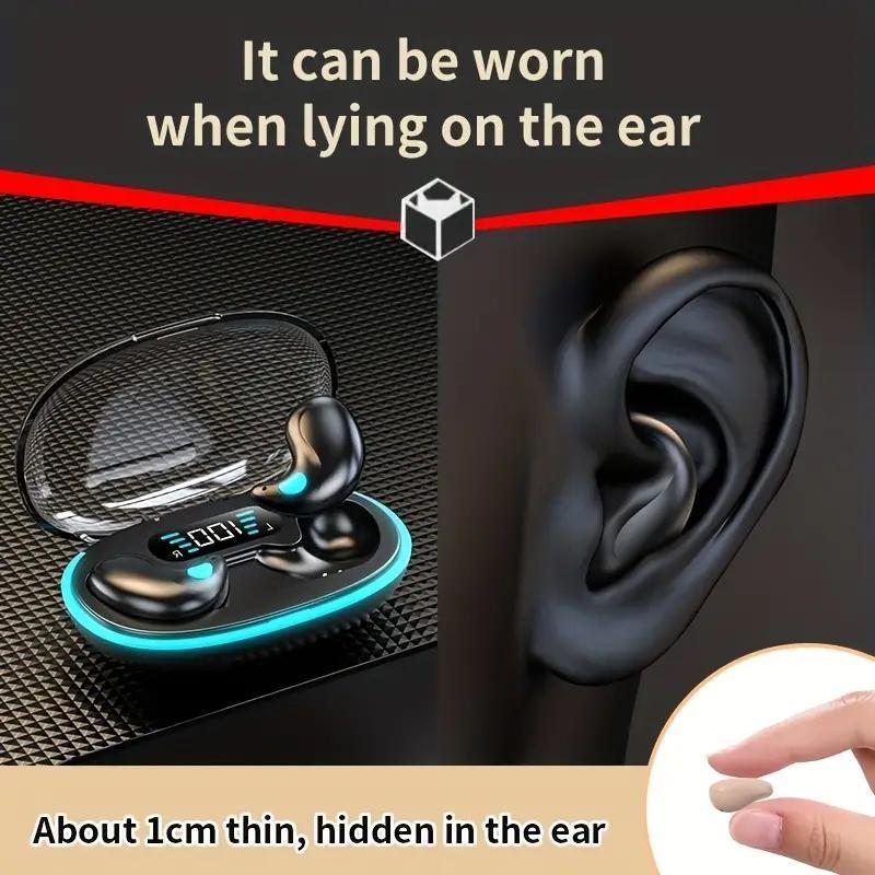 In-ear Design Wireless Earphone, Noise Cancelling BT Headphone with Power Display Charging Case, Sleeping Earbuds for Running, Exercising, Gaming Sports