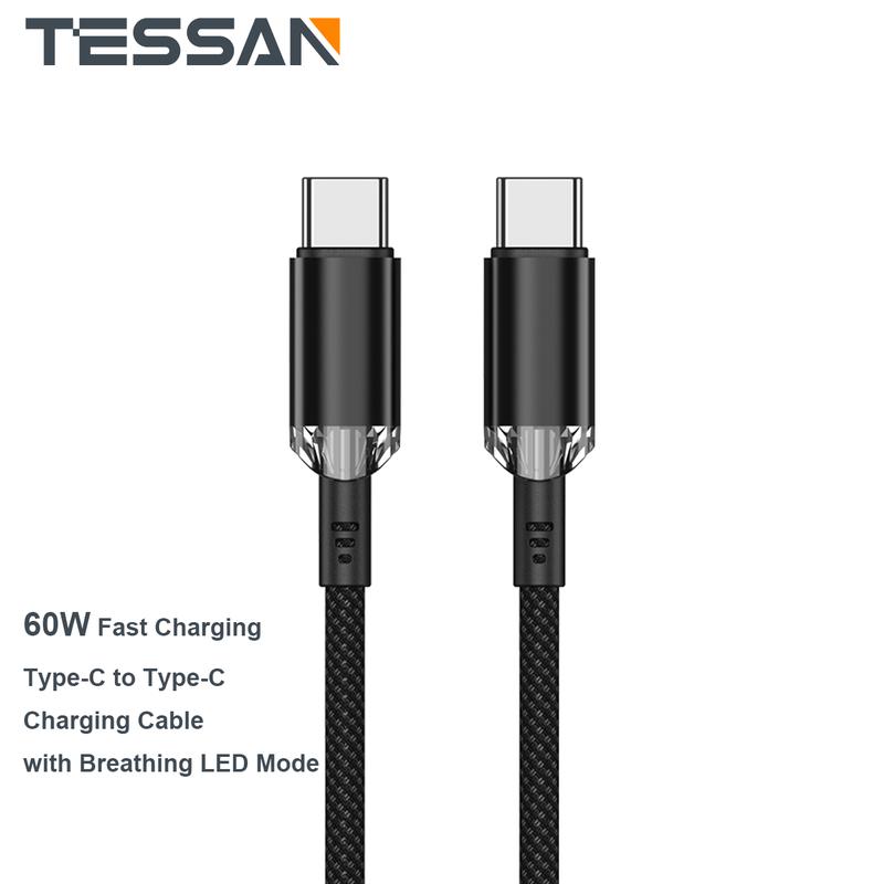 USB C to USB C Charging Cable 3ft 60W, USB C Cable for iPhone 15 15 Pro 15 Pro Max 15 Plus,iPad Pro, Air5, MacBook Air