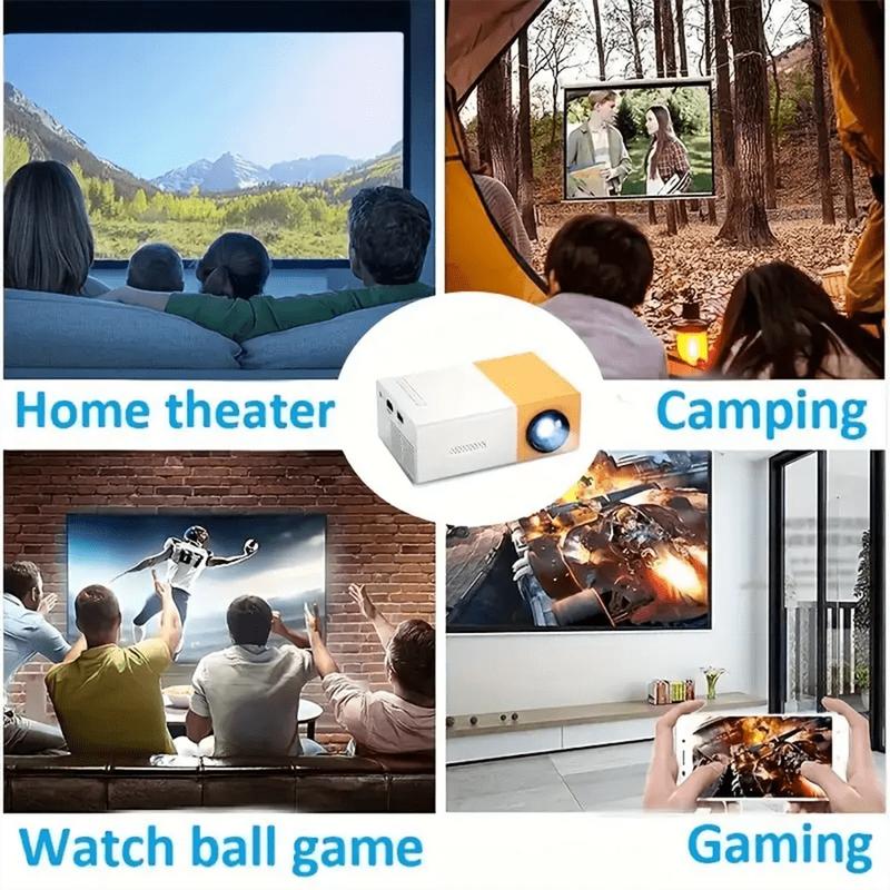 Home Theater Portable Mini Projector, Supporting Smartphone Wired Screen Sharing, Allowing You To Enjoy Cinema At Home