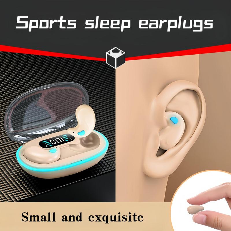 In-ear Design Wireless Earphone, Noise Cancelling BT Headphone with Power Display Charging Case, Sleeping Earbuds for Running, Exercising, Gaming Sports