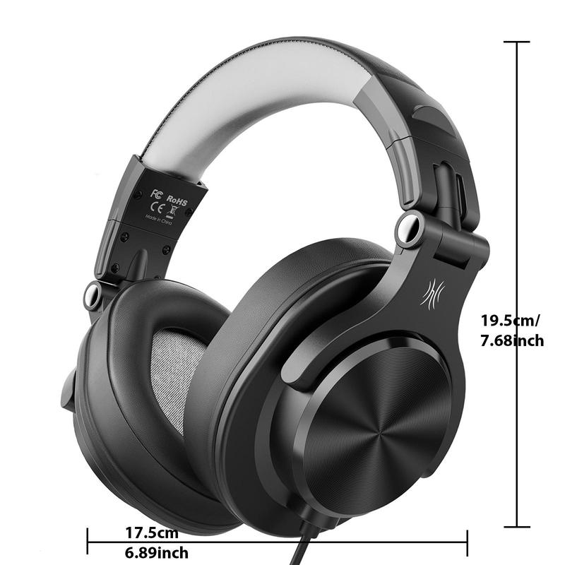 OneOdio A71D Wired Over-ear Headphone, Gaming Headset with Detachable Microphone, Stereo Sound Wired Headset for PC Computer PS4 Xbox