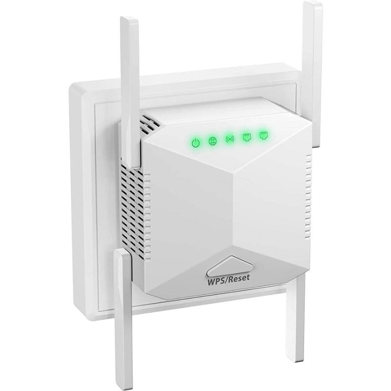 WiFi Extender, Covers Up To 2640sq.Ft And 30 Devices, WiFi Repeater Signal Booster With Ethernet Port, 1-Tap Setup, Access Point, Alexa Compatible