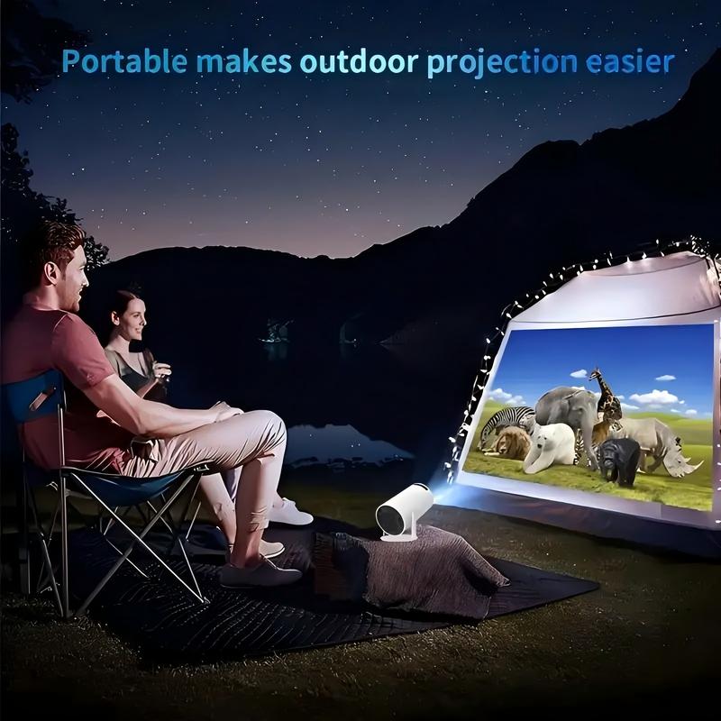 Mini Projector With Android 11, Portable Projector 4K 1080P Full HD Support, Smart Projector 5G WiFi6 Auto Horizontal Correction