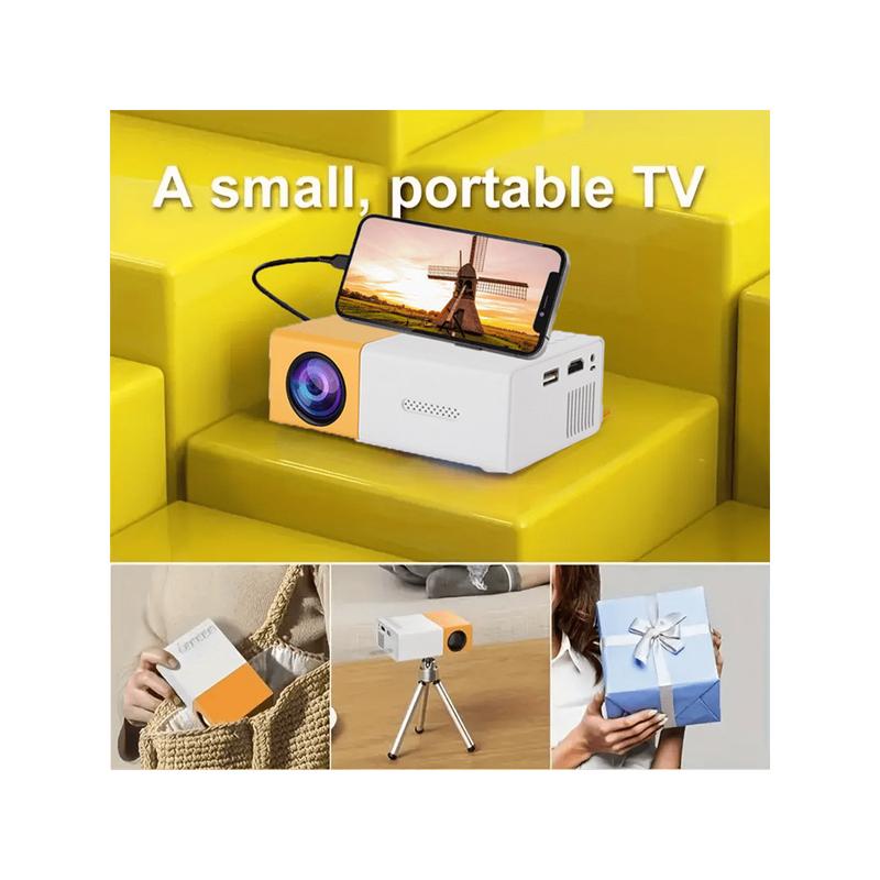 Home Theater Portable Mini Projector, Supporting Smartphone Wired Screen Sharing, Allowing You To Enjoy Cinema At Home