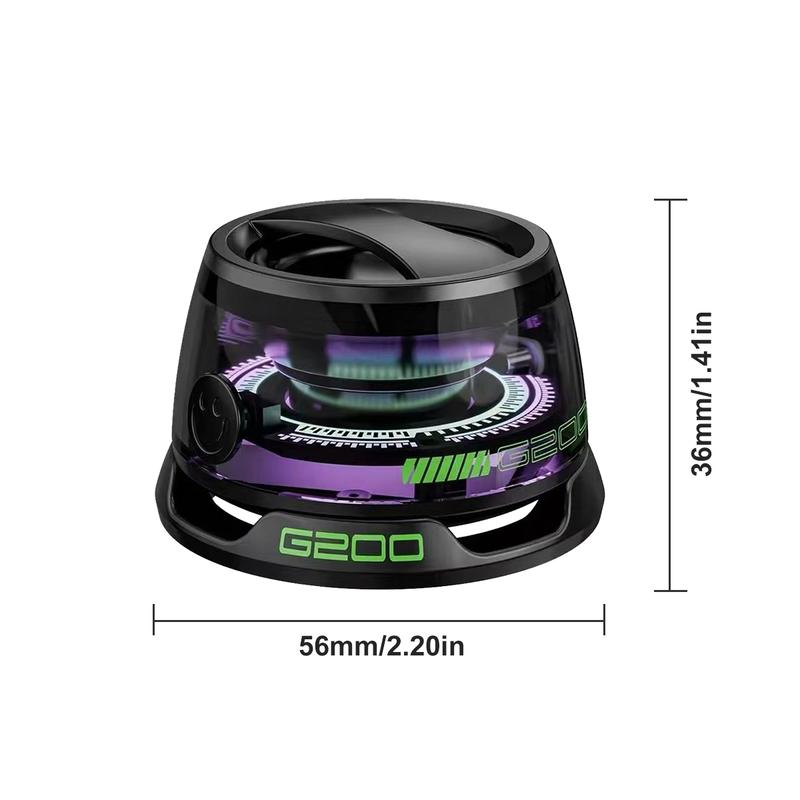 2024 Magnetic Mini Bluetooth Speaker, G200 5W mini Speaker Wireless with Bluetooth 5.3, RGB Light, Game Mode, 7H Playtime, Portable Phone Stand for iPhone, Travel, Golf Car,for Hiking Camping,Thanksgiving Day,Christmas New Year Gift