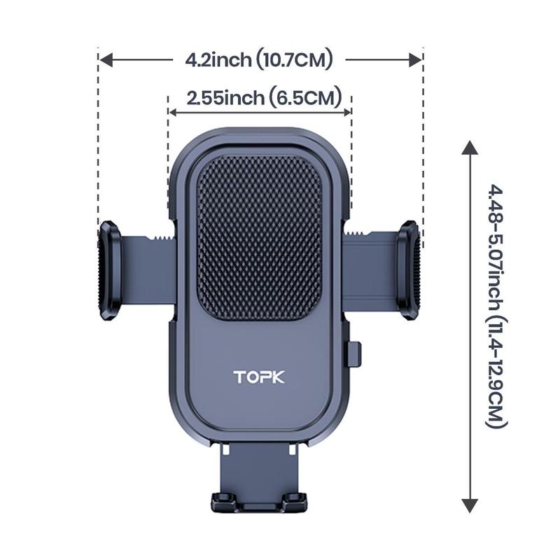 TOPK Car Phone Holder Mount, Universal Cell Phone Holder for Car Air Vent, Hands-free Car Phone Holder, Car Interior Accessories