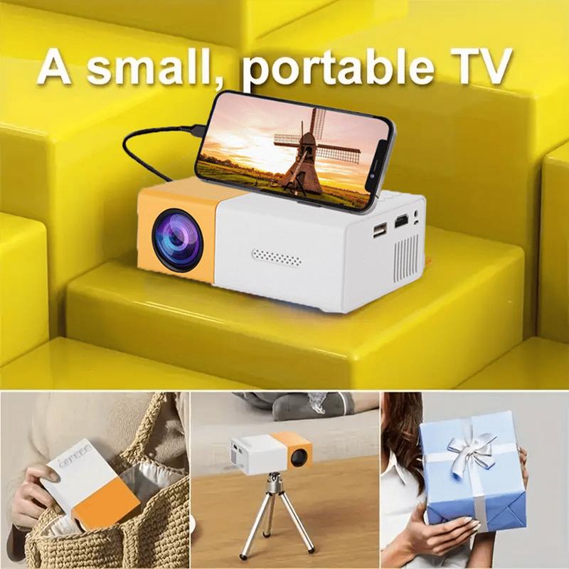 Home Theater Portable Mini Projector, Supporting Smartphone Wired Screen Sharing, Allowing You To Enjoy Cinema At Home