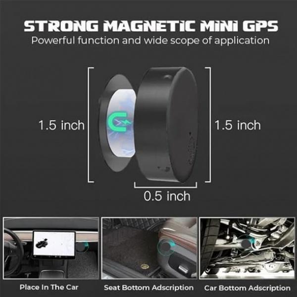 Mini Magnetic GPS tracker, GPS tracker strong magnetic car tracking anti-lost, mini worldwide GPS tracker, smart key finder locator, GPS tracking devi-3pcs