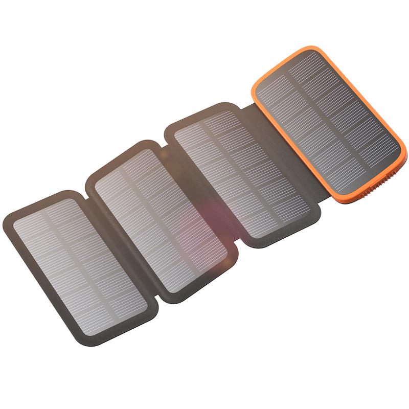 Solar Charger 27000mAh Power Bank with 4 Solar Panels and 3 USB Outputs, 3A Fast Charging Portable Charger USB C External Battery Pack, Compatible with Smartphones and Tablets, Halloween Gifts