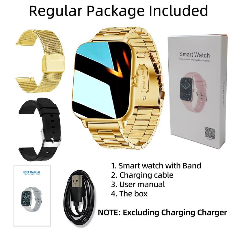 Smart Watch & Watch Bands Kit, Touch Screen Digital Watch with Health Monitoring, Waterproof Full Touch Screen Sports Watch for Men & Women, Gifts Idea, Back to School