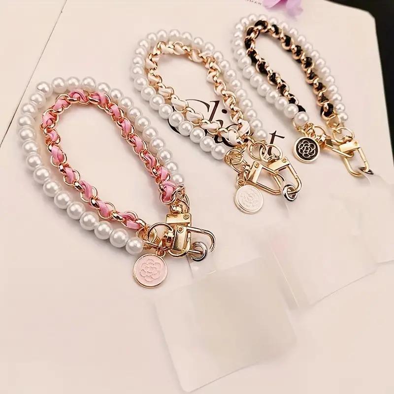 Creative Beaded Phone Chain, 1 Count Anti-lost Phone Lanyard, Fashionable Phone Strap for Women & Girls, Mobile Phone Decoration Accessories