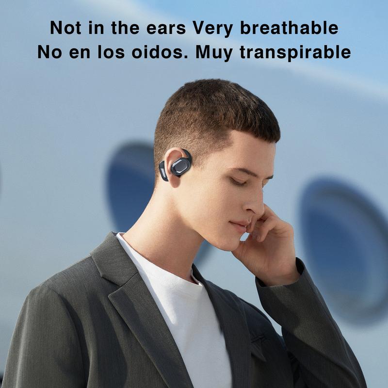 ZIHNIC S05 AI Translation Wireless Bluetooth Open-Ear Earbuds, OWS Headphones Support 135 Languages,Automatic Translation Bluetooth V5.4 Earphones Support Phone Calls Music, AI Chat