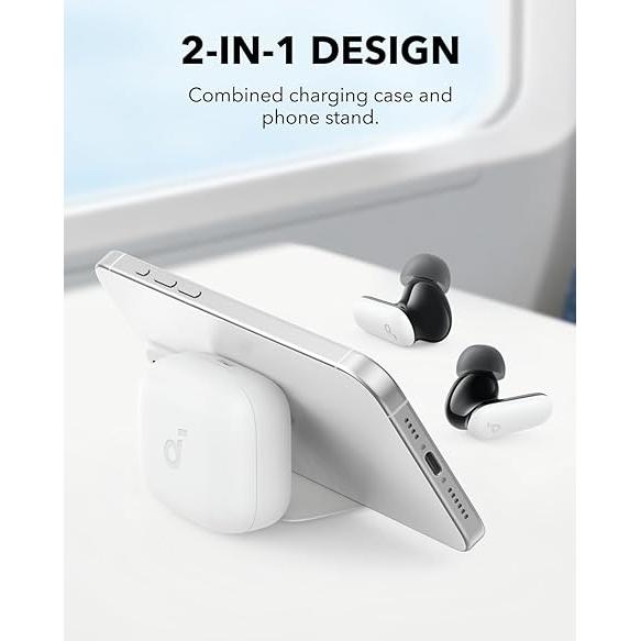 Soundcore P30i by Anker Noise Cancelling Earbuds, Strong and Smart Noise Cancelling, Powerful Bass, 45H Playtime, 2-in-1 Case and Phone Stand, IP54, Wireless Earbuds, Bluetooth 5.4-TTS