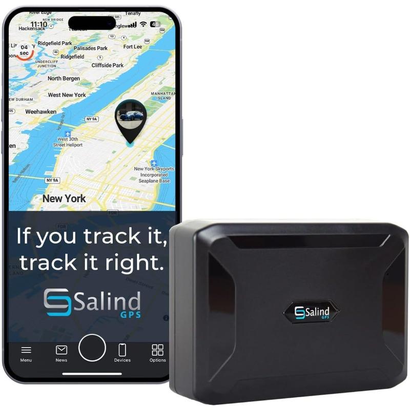 GPS Magnetic, up to 70 Days Battery - GPS Tracker for Every Vehicle, 4G LTE Car GPS Tracker with Strong Built-in Magnet for Easy Fixation on All Surfaces, Robust & Splash Proof Tracking Device