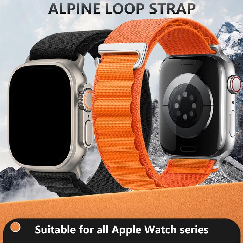 Sport Nylon Alpine Loop Bands for Men Women (Band Only), 4 Counts Sport Breathable Trail Loop+Alpine Loop Band Replacement for iWatch 9 8 7 6 SE 5 4 3 2 1