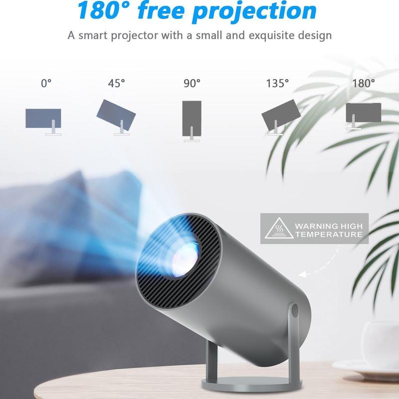 Fall Portable Outdoor Projector, HD Projectors with WIFI & Bluetooth-compatible, Portable Projector for Home & Outdoor Use, Projector for Bedroom