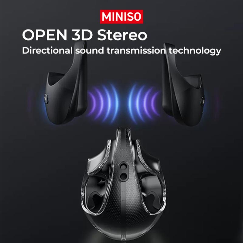 Miniso X15Pro Translation Wireless Headphones Bluetooth 5.4 Sport Earphone Support 148 Languages Real Time Bluetooth Translation HIFI Sound Quality