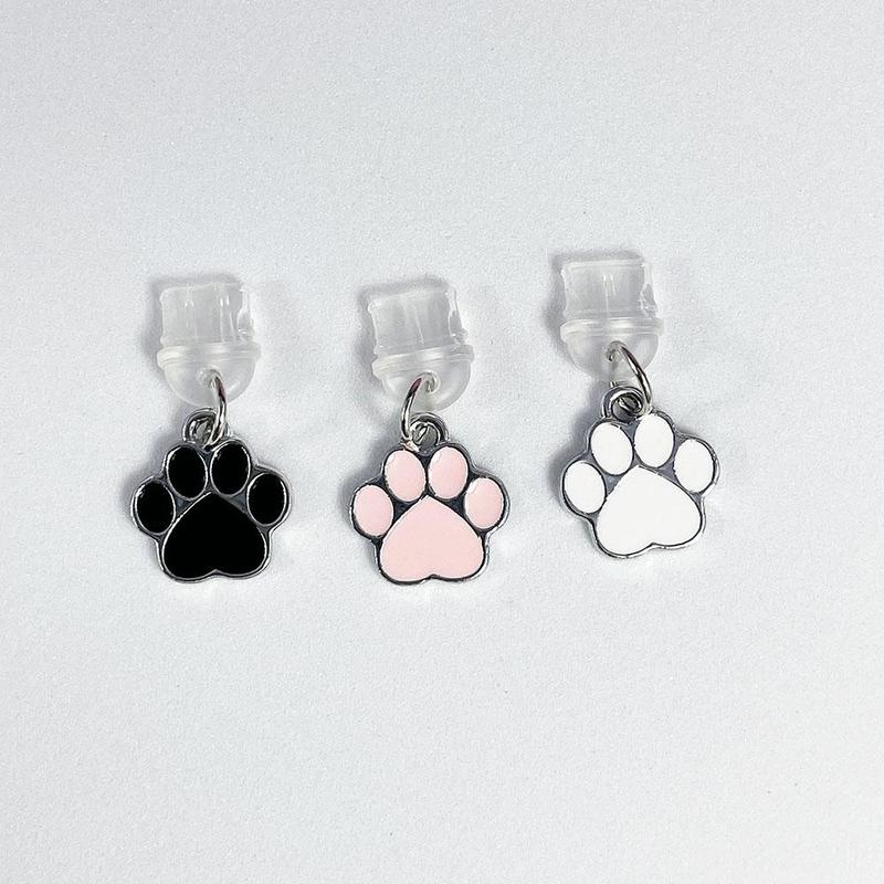 Cute Cat Paw Design Phone Dust Plug, 1 Count Phone Dust Plug Decoration, Phone Accessories for iPhone & Type-C Interface, Mobile Phone Accessories