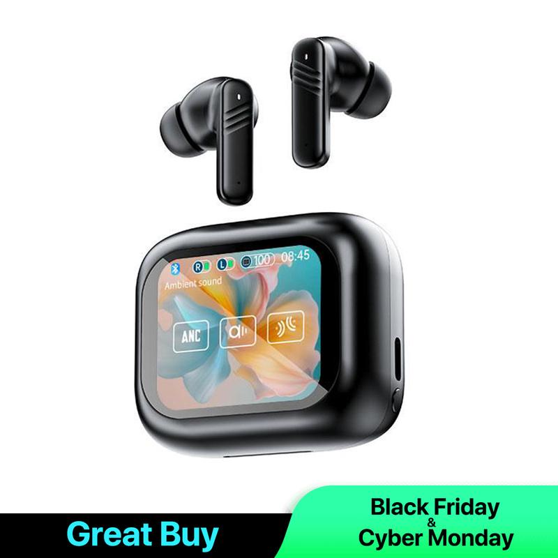 Wintory Wireless Earbuds Bluetooth with Smart Case and Touch Screen,Hi-Fi Stereo Active Noise Cancelling Audio Headphone Electronic Electronic Headset