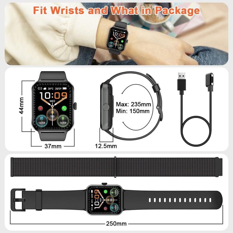 2024 Smart Watch For Men Women, Waterproof Smartwatch Bluetooth iPhone Samsung