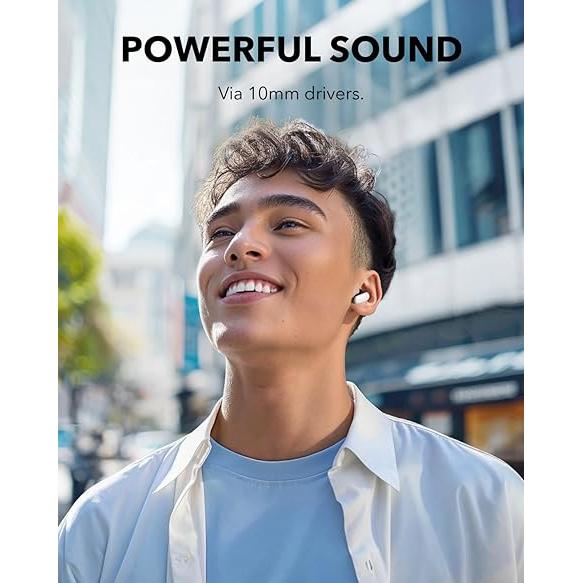 Soundcore P30i by Anker Noise Cancelling Earbuds, Strong and Smart Noise Cancelling, Powerful Bass, 45H Playtime, 2-in-1 Case and Phone Stand, IP54, Wireless Earbuds, Bluetooth 5.4-TTS