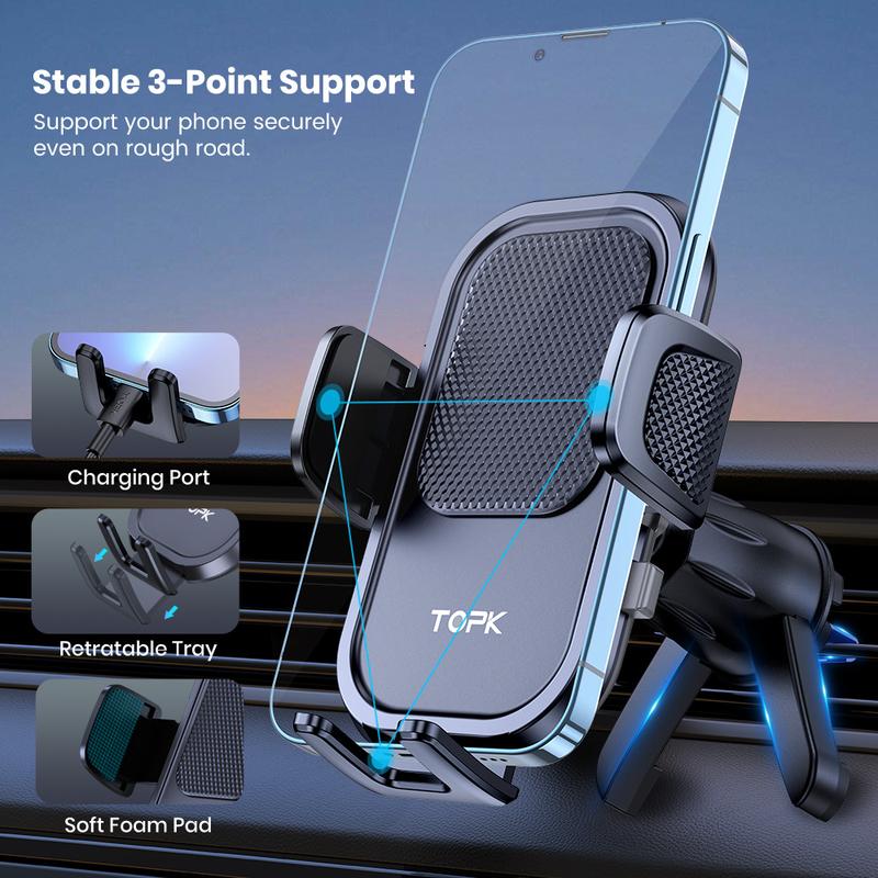 Car Suction Cup Cell Phone Stand, Rotation Anti-shake Car Dashboard Smartphone Holder, Summer Gift, Portable Car Phone Holder Mount, Car Accessories 2024