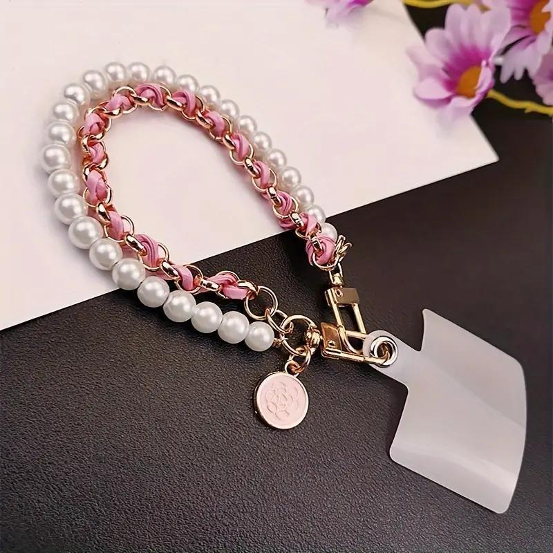 Creative Beaded Phone Chain, 1 Count Anti-lost Phone Lanyard, Fashionable Phone Strap for Women & Girls, Mobile Phone Decoration Accessories