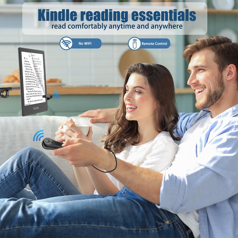 Kindle RF Remote Page Turner Reading Comics Novels, TikTok Bluetooth control Cellphone Remote Selfie Video Recording, compatible with iphone ipad ios Android Tablets Smartphone Remote Control