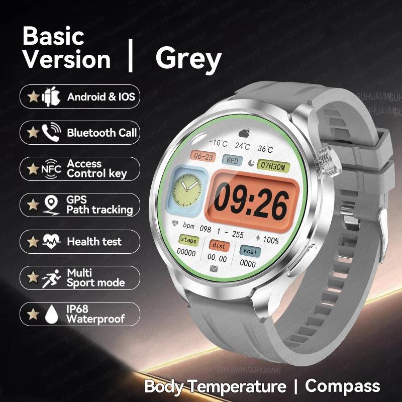 2024 New GPS Sports NFC Fashion Smartwatch Men's 1.85 