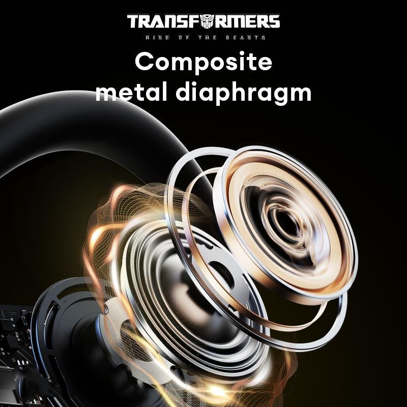 TRANSFORMER TF-T20 Wireless Headphone, Open-ear Design Bluetooth-compatible Wireless Earphone, Wireless Earbuds, Large Power Lasting Headset for Sports, Gaming, Calling