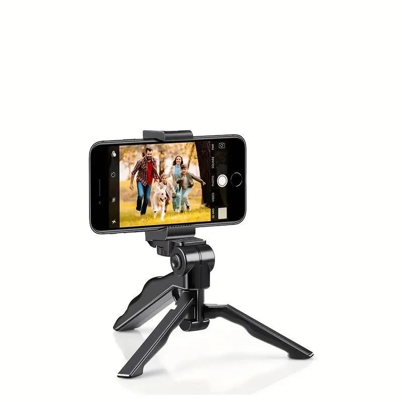 Anti-shake Phone Tripod Mount, 1 Count 360° Rotatable Adjustable Clamp Phone Holder for Live Streaming & Photography, Accessories for Home & Office