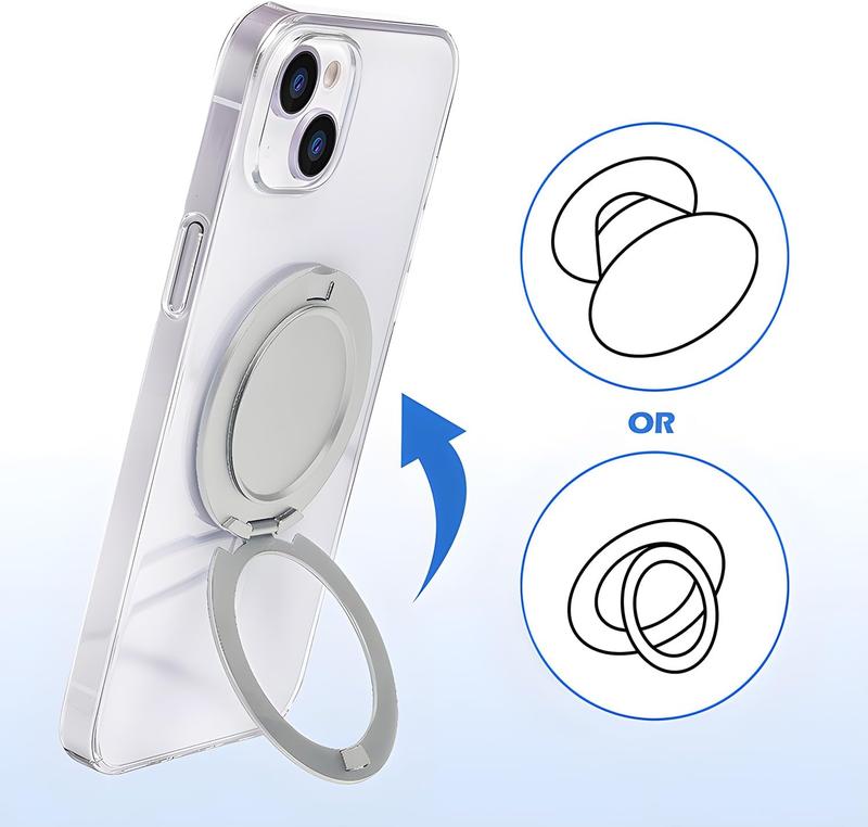 GaNinno R Stand for PopSockets, Magnetic Base Removable for iPhone Series & MagSafe Cases & Kindle  Accessories