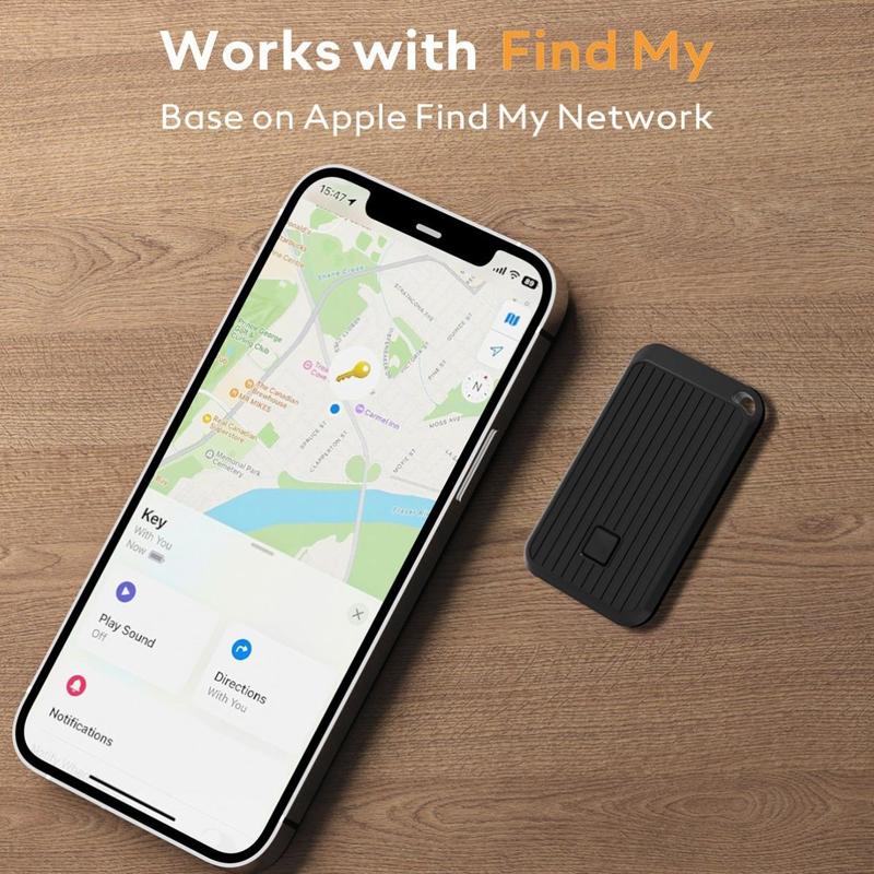 Anti-lost Tracker Compatible with Apple Find My (iOS Only), Item Locator for Keys, Wallet, Pets, Bag, Backpack and Suitcase