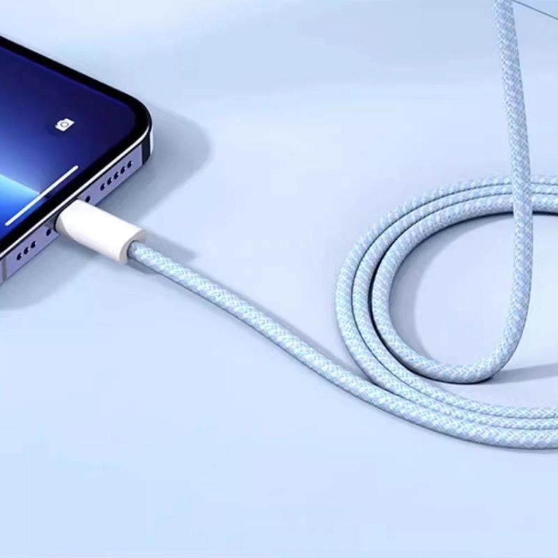 PD 60W Fast Charging Data Cable, Type-C to Type-C Braided Charging Cable, Mobile Phone Accessories Compatible with iPhone 16 15 Series