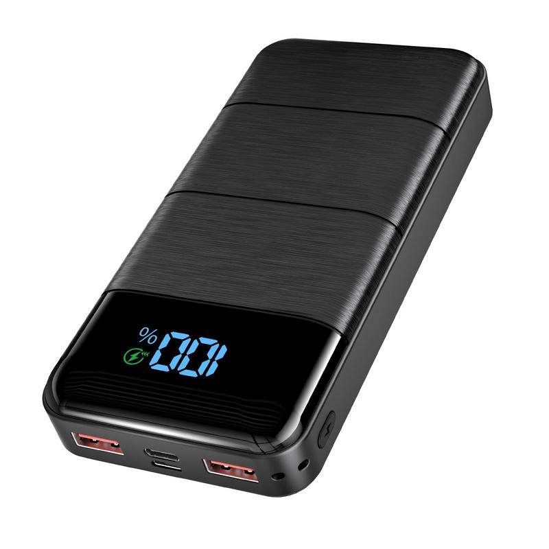 20000mAh Power Banks, 1 Count Portable LED Digital Display Portable Powerbank Multicharger, SCP22.5W+PD20W Fast Charging Power Bank for Samsung, iPad, iPhone, Smartphone Charging Station