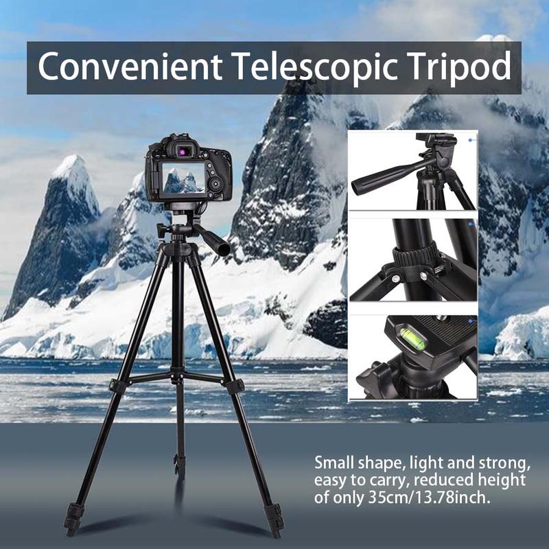 Portable Tripod Stand with Storage Bag, 1 Box Music Festival Adjustable Photography Floor Stand for Phone Holder, Projector, Fill Light & Telescope