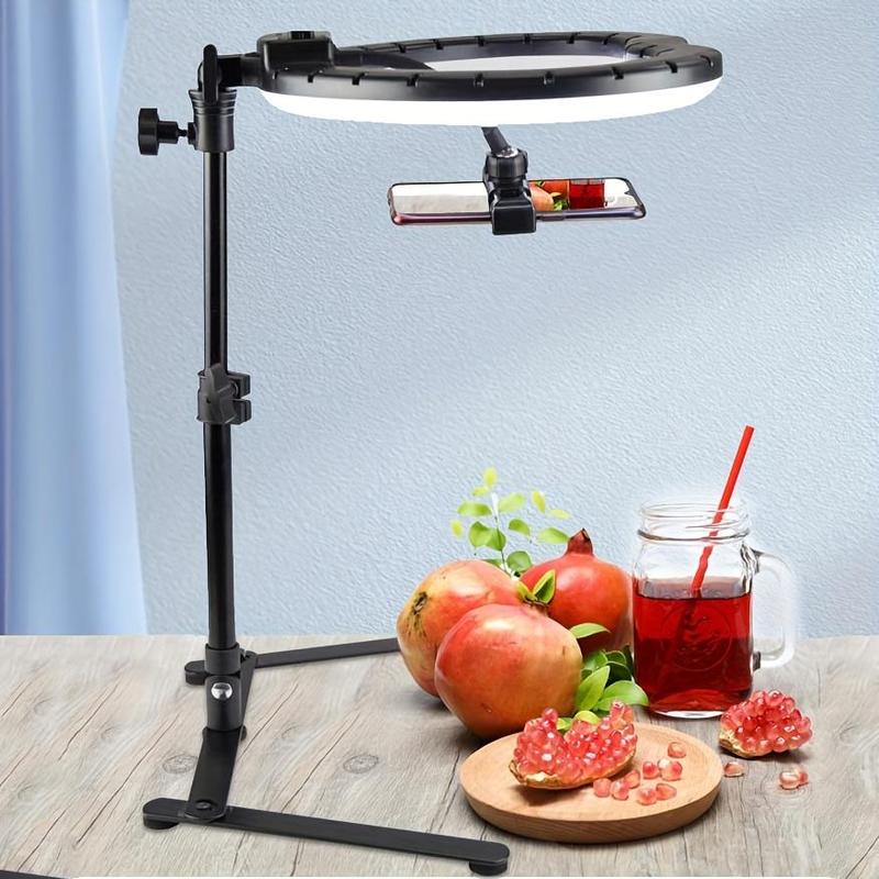 Selfie Ring Light With Tripod Stand, Flexible Adjustable Selfie Light With Phone Holder, Selfie Fill Light For Live Streaming, Makeup, Vlog