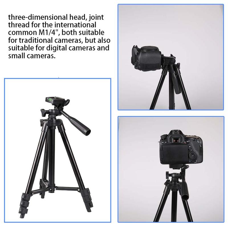 Portable Tripod Stand with Storage Bag, 1 Box Music Festival Adjustable Photography Floor Stand for Phone Holder, Projector, Fill Light & Telescope