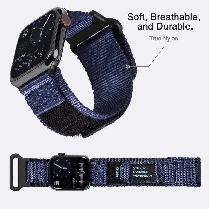 Fashion Nylon Woven Smartwatch Band (Band Only), 1 Count Sport Smartwatch Band, Wearable Accessories, Replacement Watch Band Compatible With iWatch 9 8 7 6 5 4 3 2 1 SE Ultra, Smartwatches Band, Men's Tech Gadgets 2024