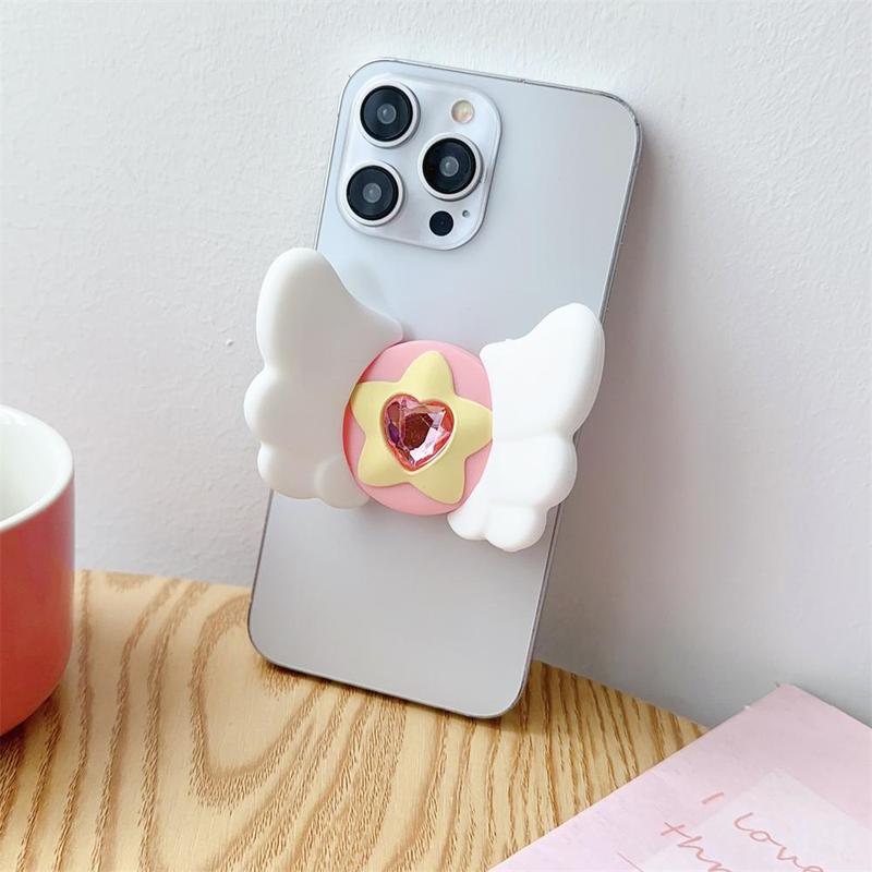 Wing Design Phone Holder, Creative Phone Stand, Phone Accessories for Home Office Use