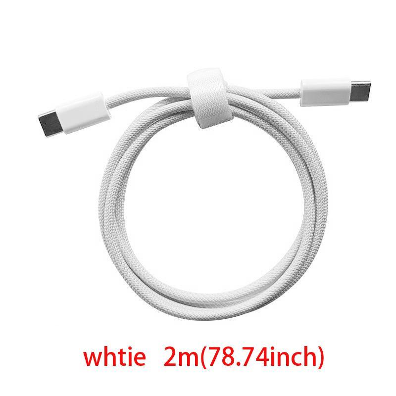 PD 60W Fast Charging Data Cable, Type-C to Type-C Braided Charging Cable, Mobile Phone Accessories Compatible with iPhone 16 15 Series