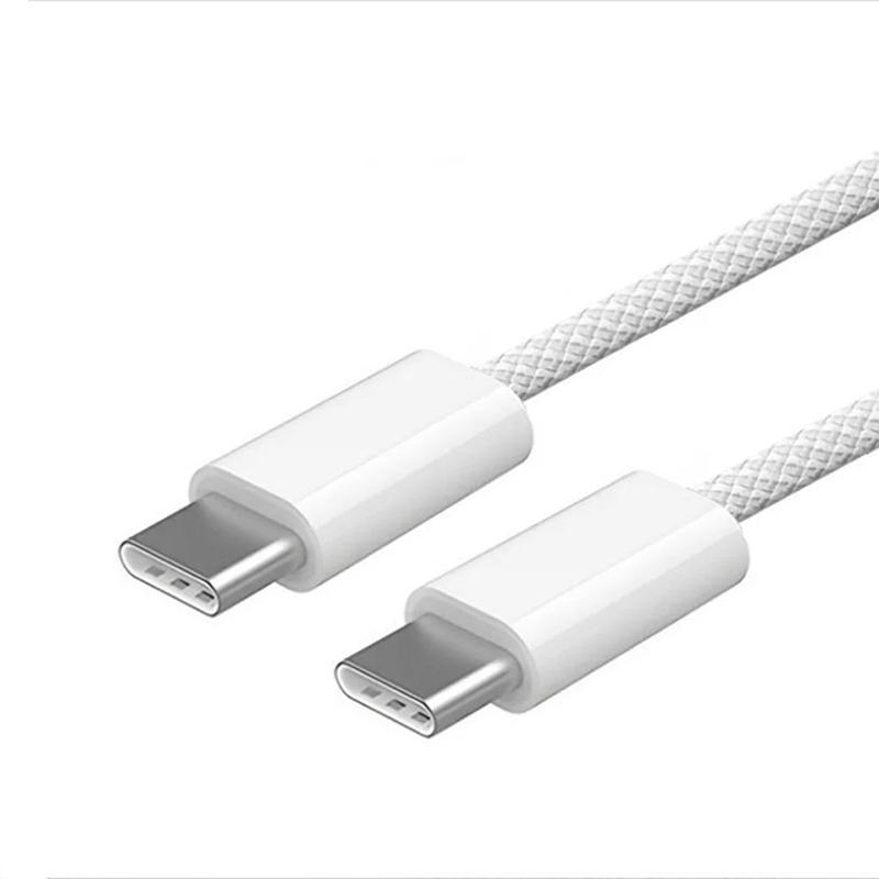 PD 60W Fast Charging Data Cable, Type-C to Type-C Braided Charging Cable, Mobile Phone Accessories Compatible with iPhone 16 15 Series