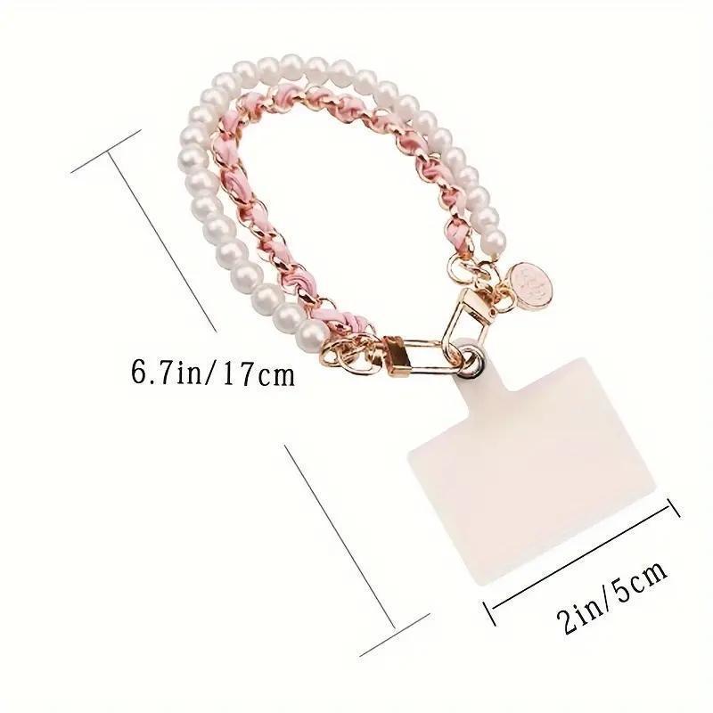 Creative Beaded Phone Chain, 1 Count Anti-lost Phone Lanyard, Fashionable Phone Strap for Women & Girls, Mobile Phone Decoration Accessories