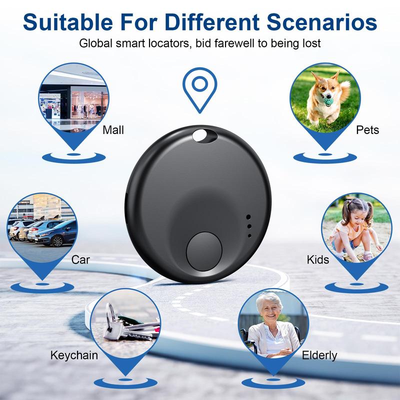 Portable Mini GPS Tracker, 1 Count Water-resistant Bluetooth-compatible Item Wallet, Bags, Suitcase, Pets & Backpack, for Apple Find