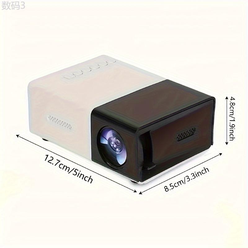 3000+ Lumens Stunning Mini Projector with 3D Visuals, Broad Compatibility, Handy Remote Control for Immersive Home Cinema Experience, Compact Design, US Plug Audio Mount Audio Mount Portable Portable Portable