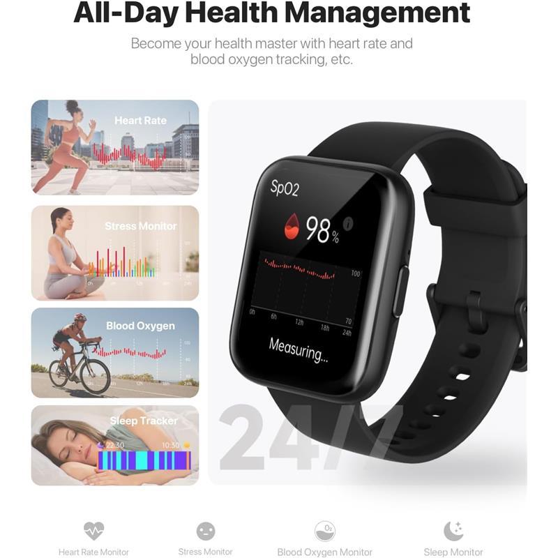 1.83 Inch Smart Watch - Answer Make Calls, Heart Rate, Fitness Tracker, IP68 Waterproof, Compatible with Android & iPhone - Wearable, Devices