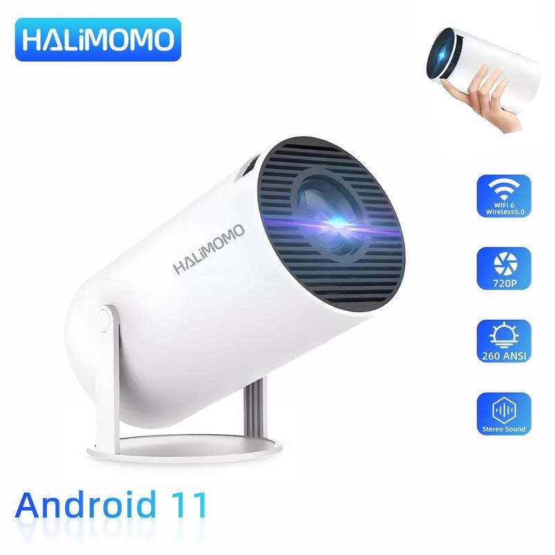 Fall Portable Outdoor Projector, HD Projectors with WIFI & Bluetooth-compatible, Portable Projector for Home & Outdoor Use, Projector for Bedroom